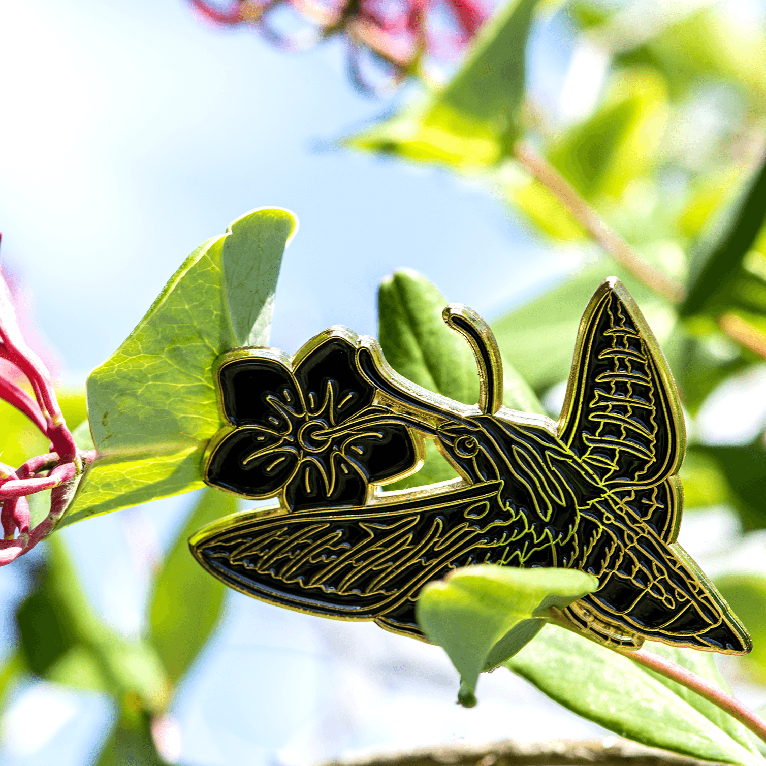 Sphinx Moth Pin - Blackout by The Roving House