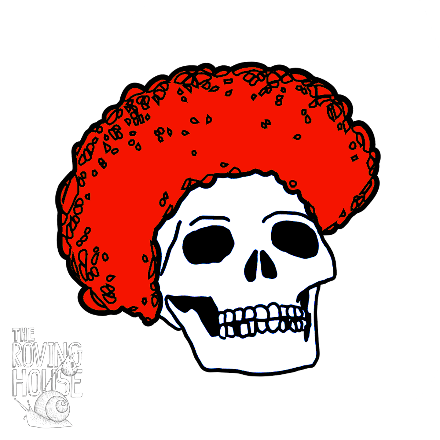 Clown Skull Vinyl Sticker