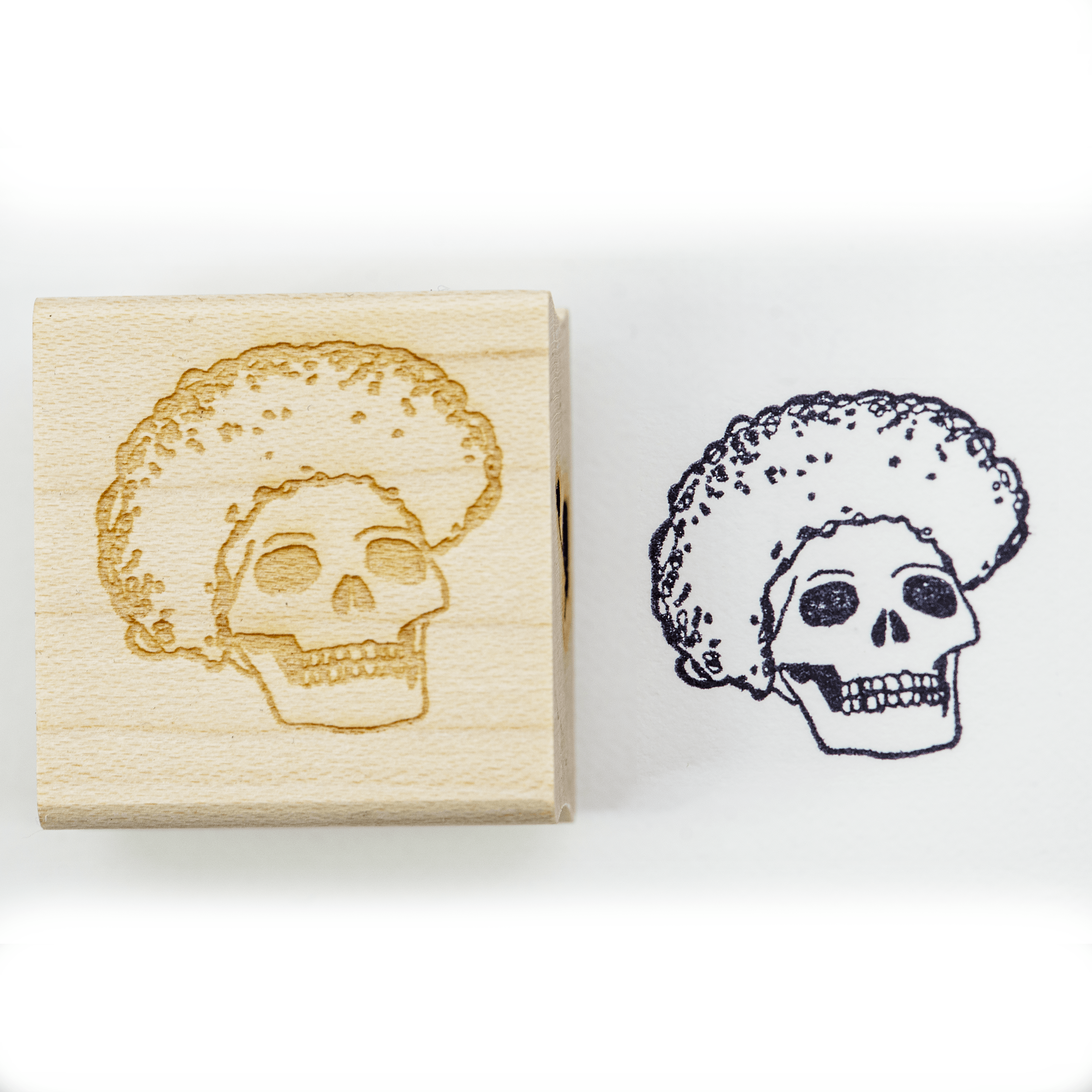 Clown Skull 1 Stamp Block