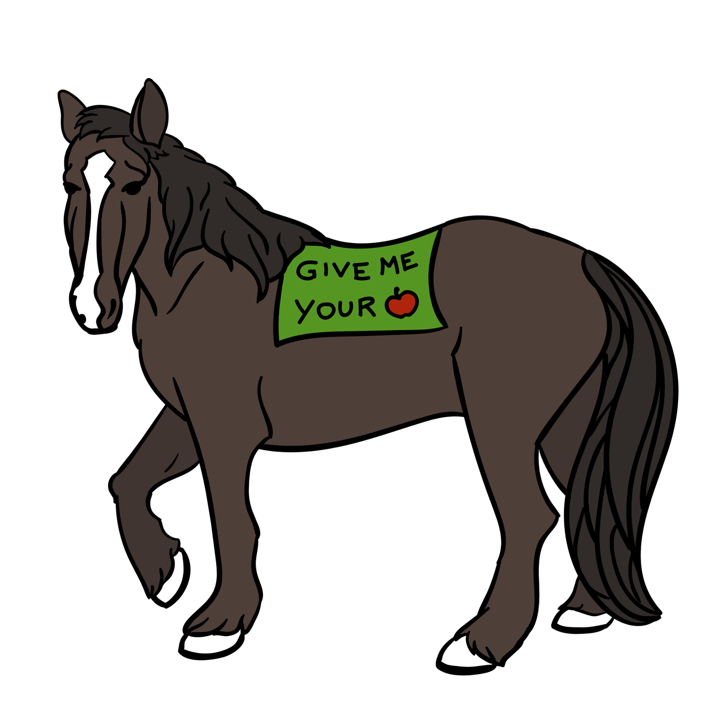 Dutch the Horse Vinyl Sticker