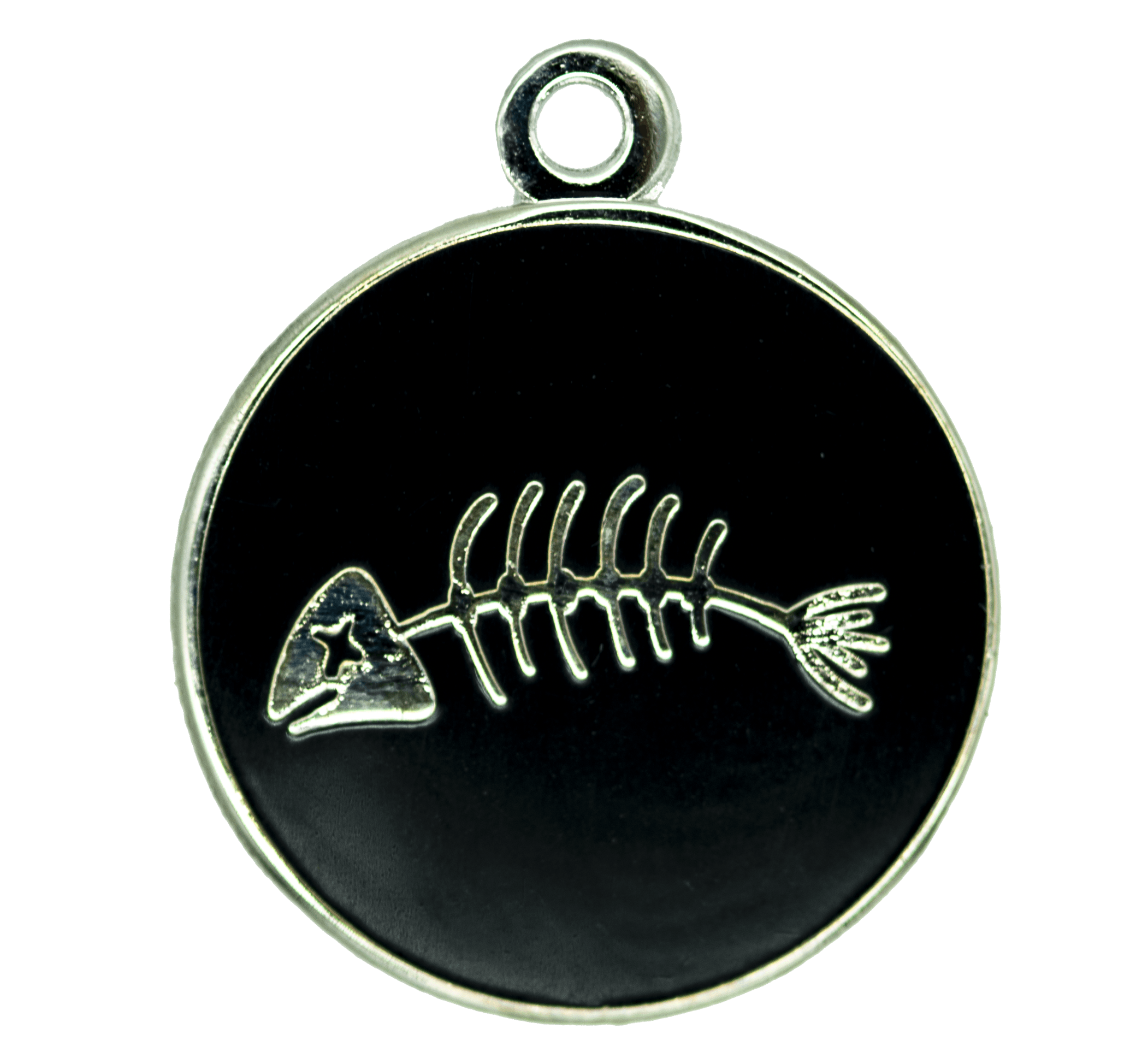 Fish Bones Cat Charm