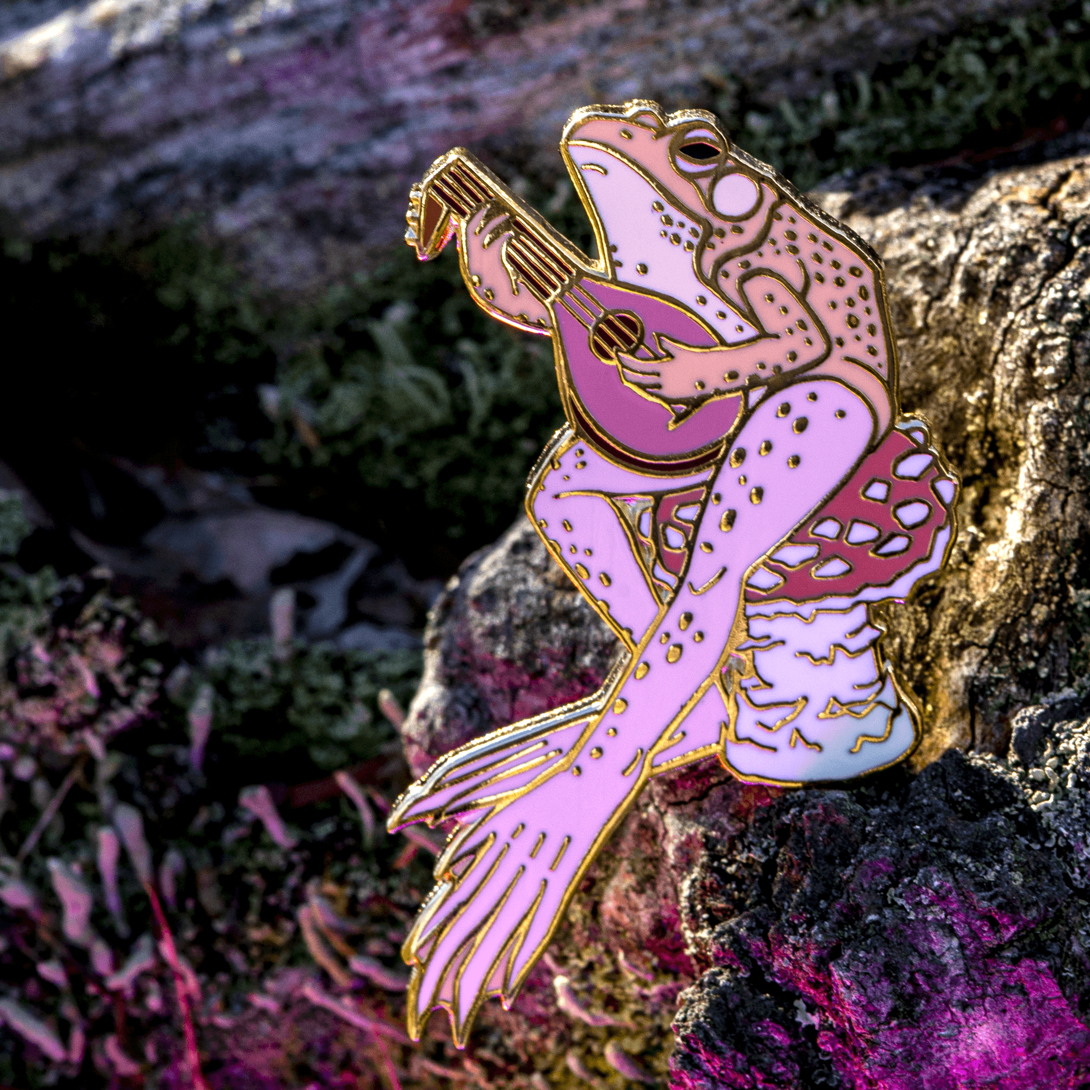 The Traveling Bard Frog Pin - Autumn '22 LE by The Roving House