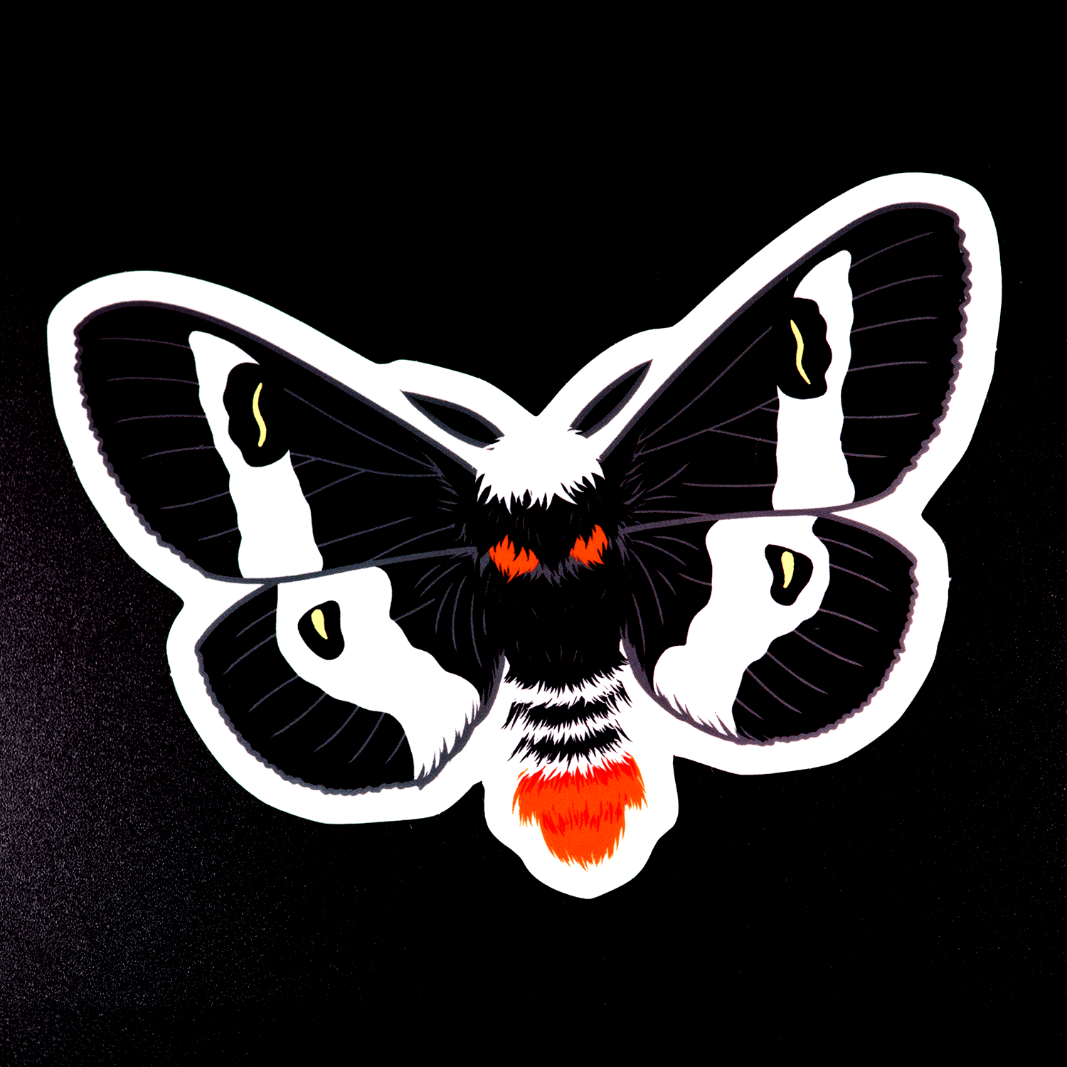 Barrens Buckmoth Sticker by The Roving House