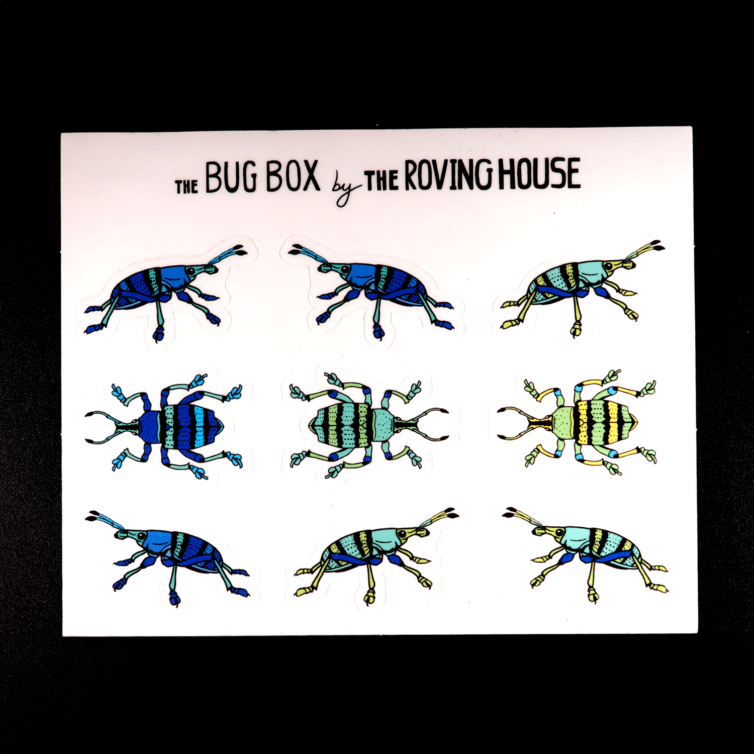 Blue Weevil Sticker Sheet by The Roving House
