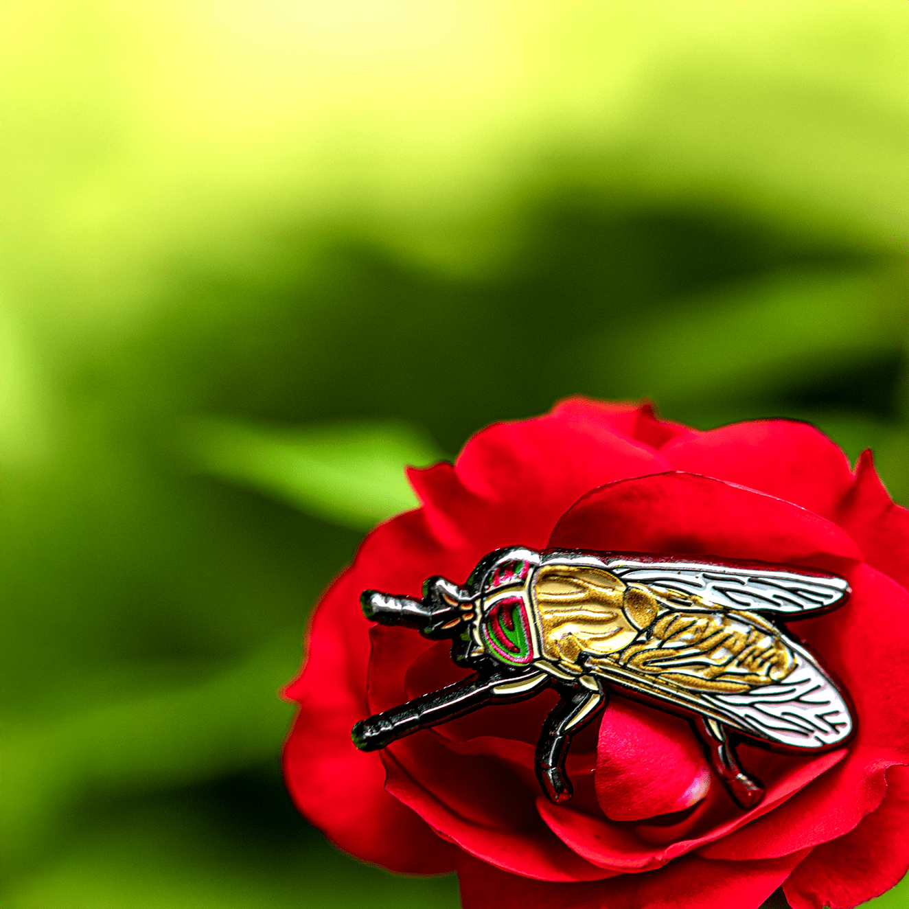 Striped Horse Fly Enamel Pin by The Roving House