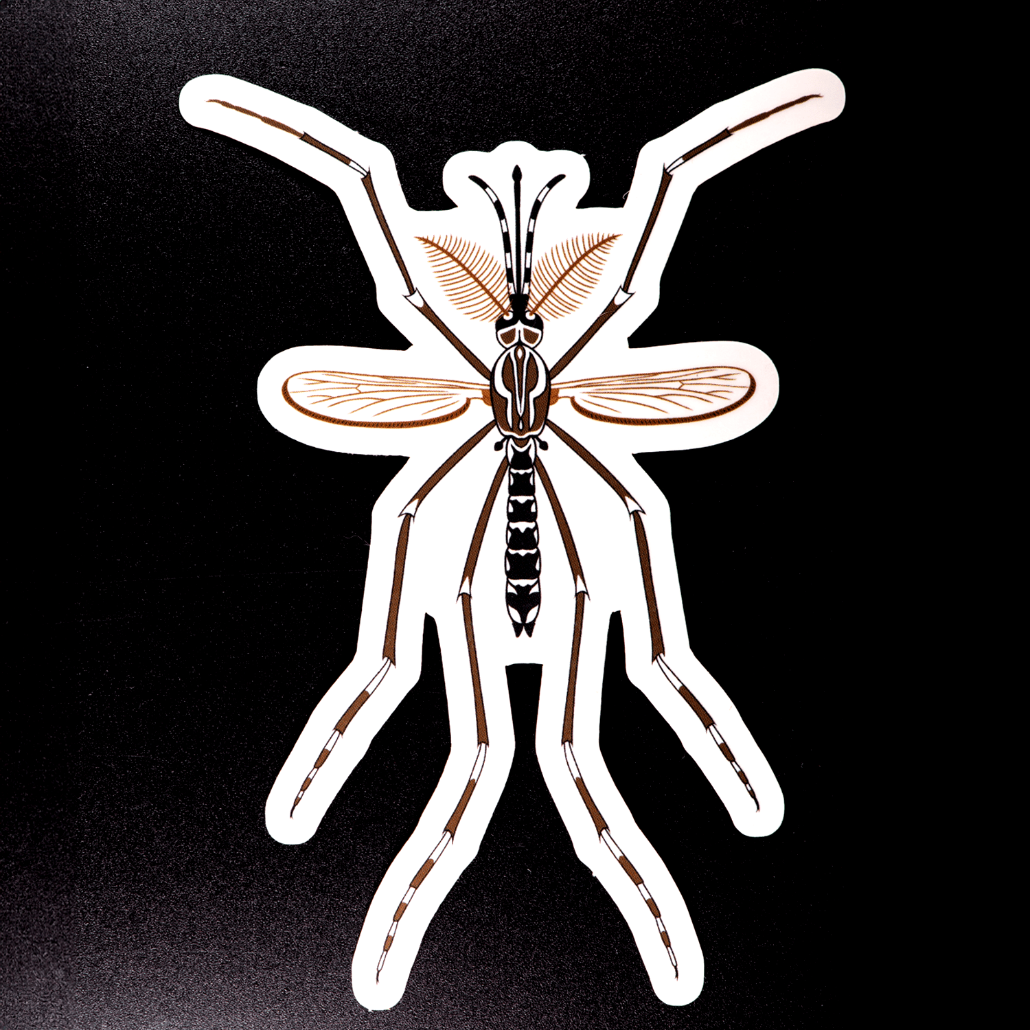 Yellow Fever Mosquito Male Sticker by The Roving House