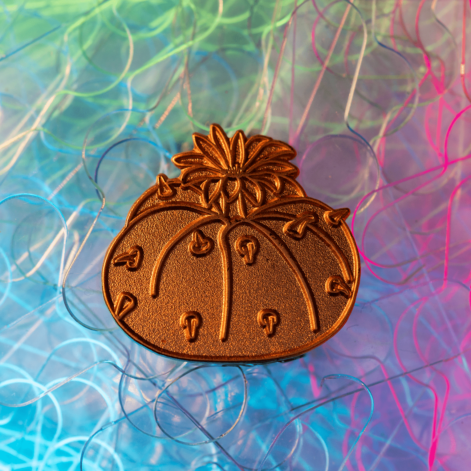 Button Cactus Pin | Raw for Modding by The Roving House