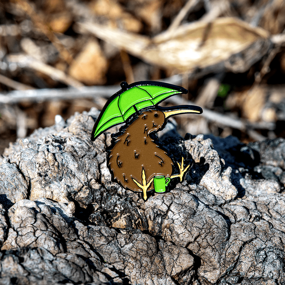 Derek the Kiwi Bird | Coffee Club Enamel Pin