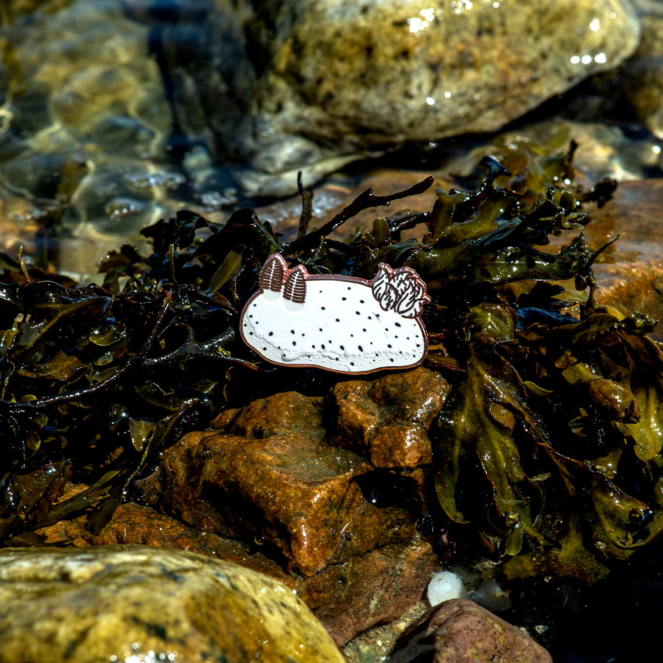 Sea Bunny Nudibranch Enamel Pin