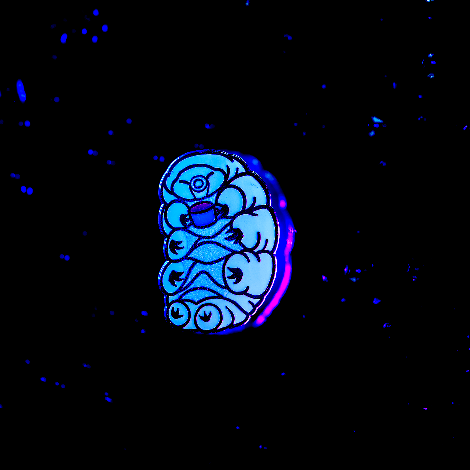 Bulletpoof Björn the Tardigrade | Coffee Club Enamel Pin