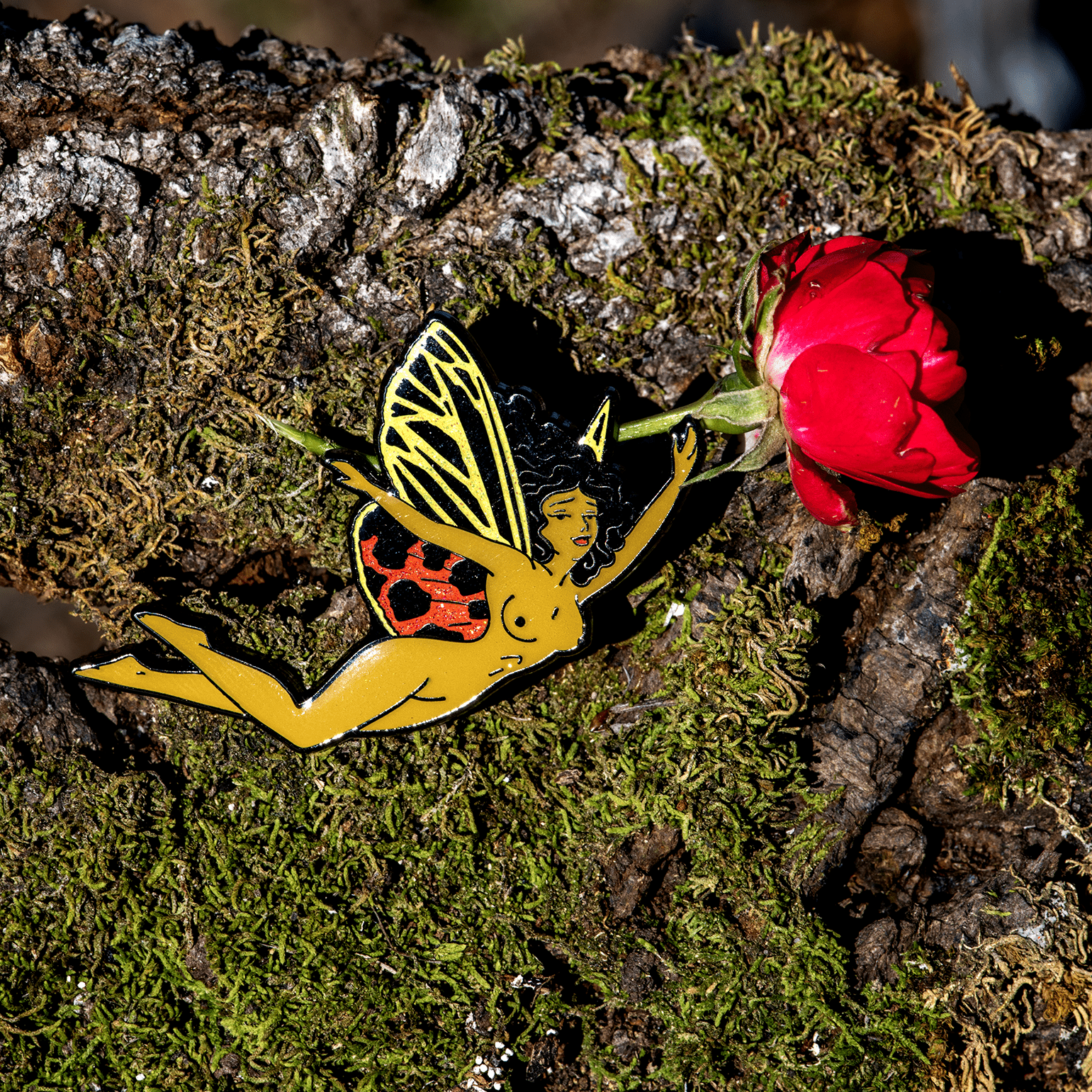 "Tigra" Moth Fairy Enamel Pin