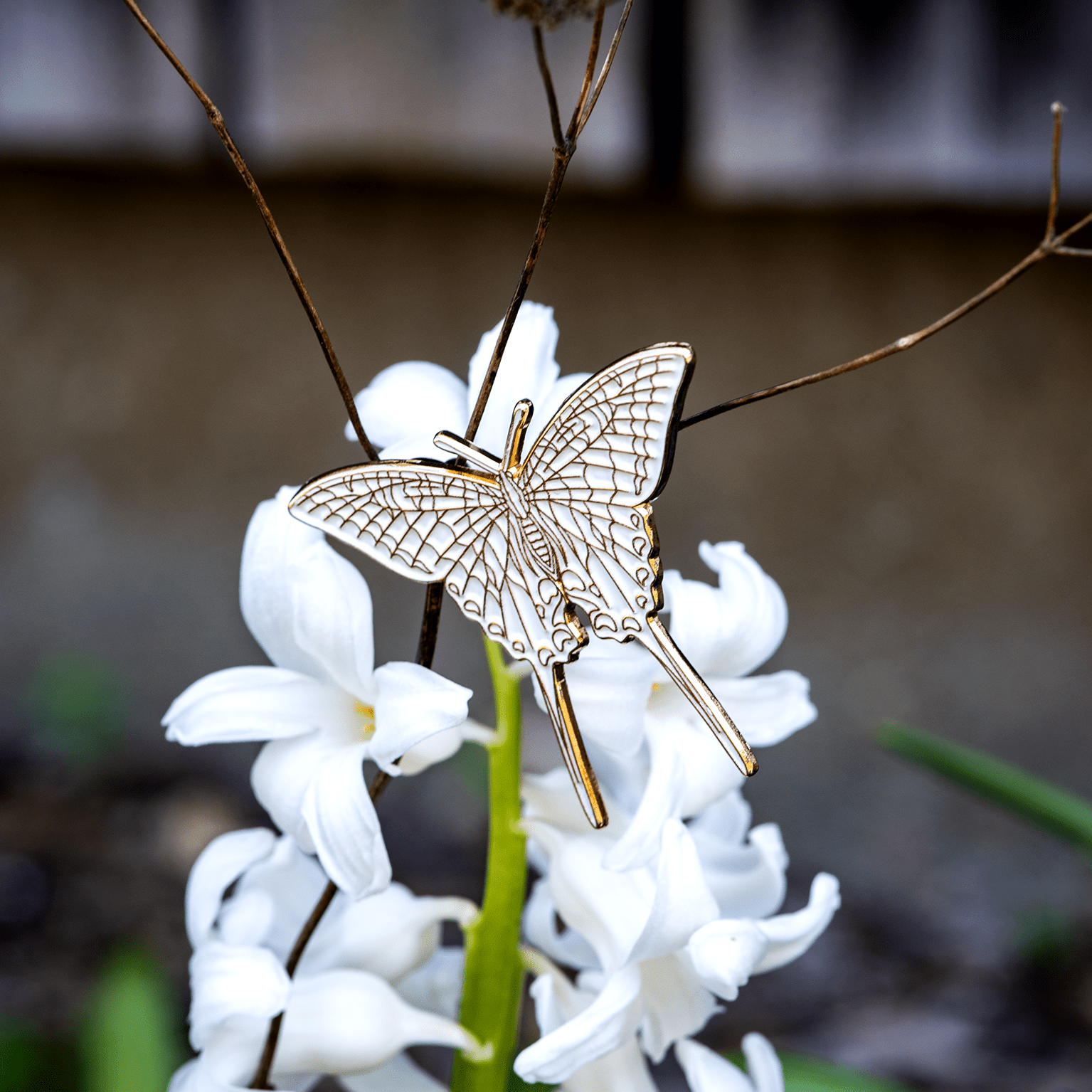Zebra Swallowtail Enamel Pin | Whiteout by The Roving House