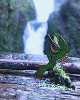 The Traveling Bard Frog & Mushroom Pin