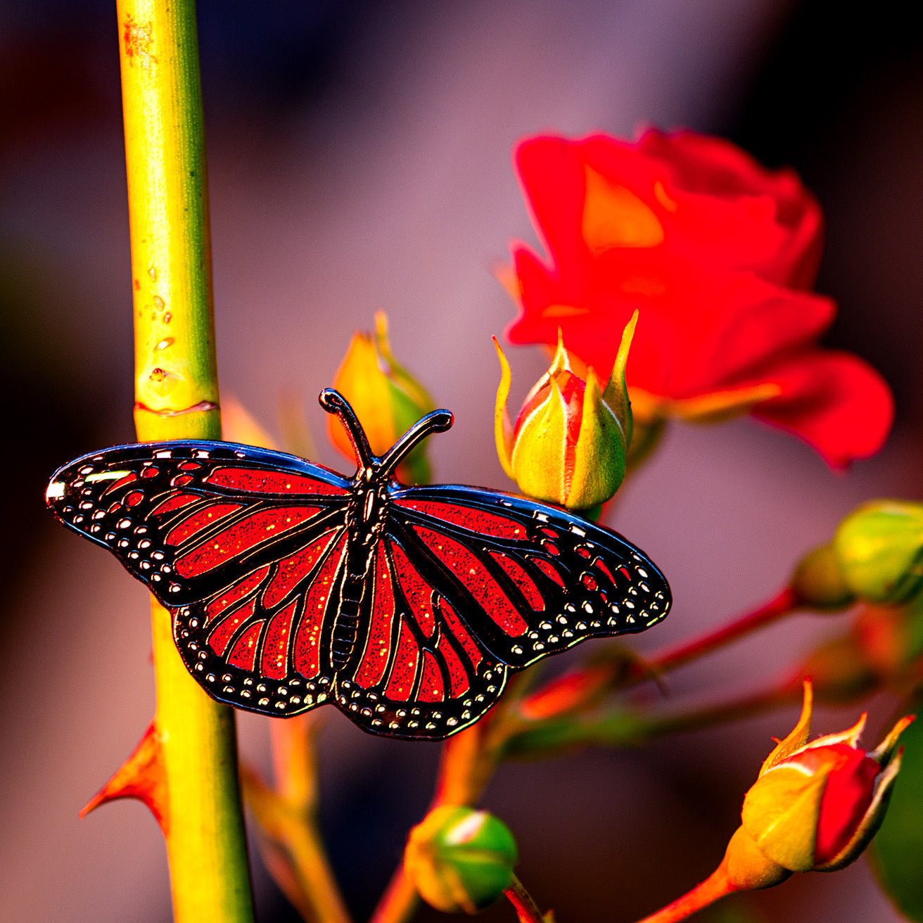 Monarch Butterfly Pin | "Deathly Bloom" by The Roving House