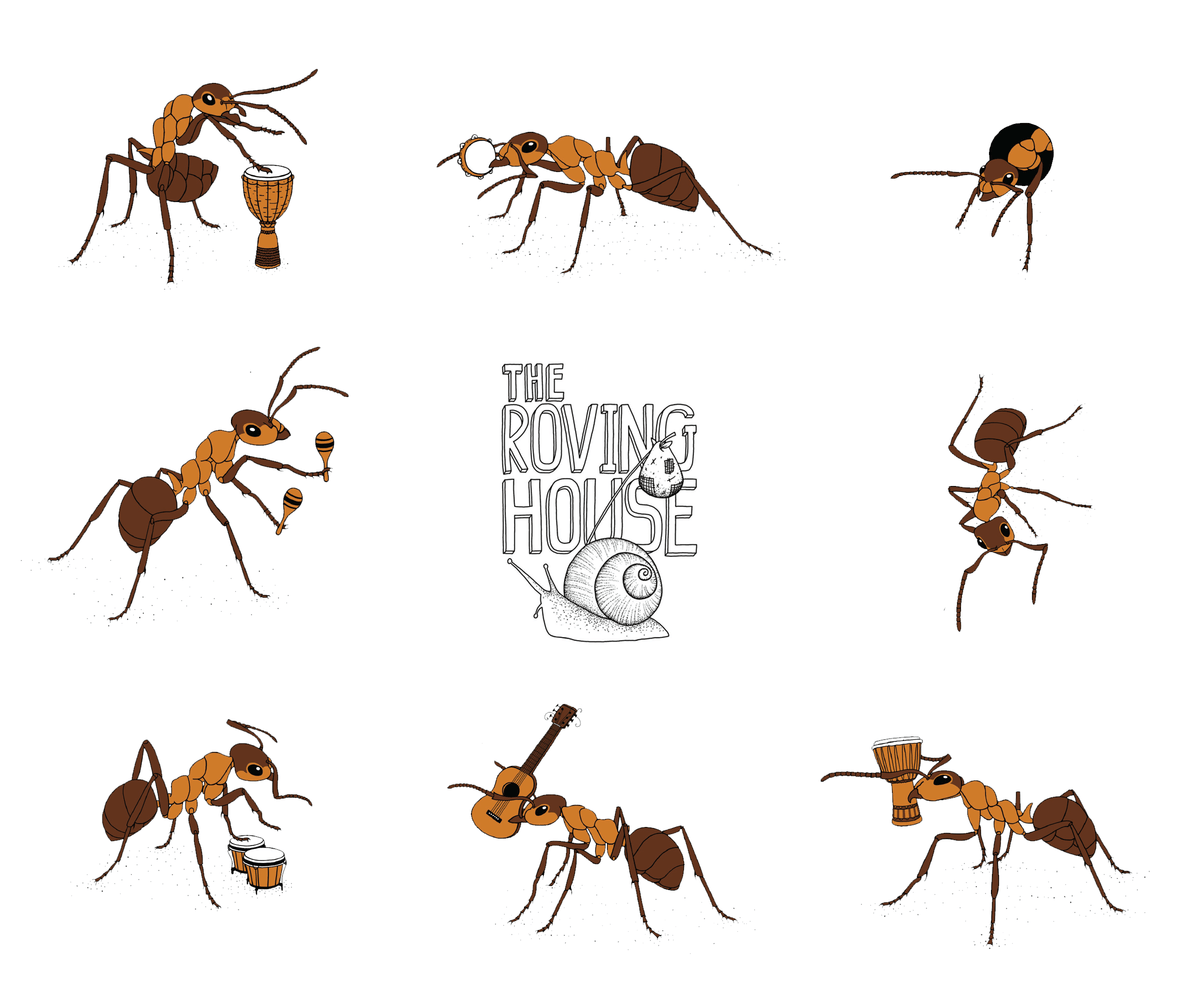 Ant Band Sticker Sheet
