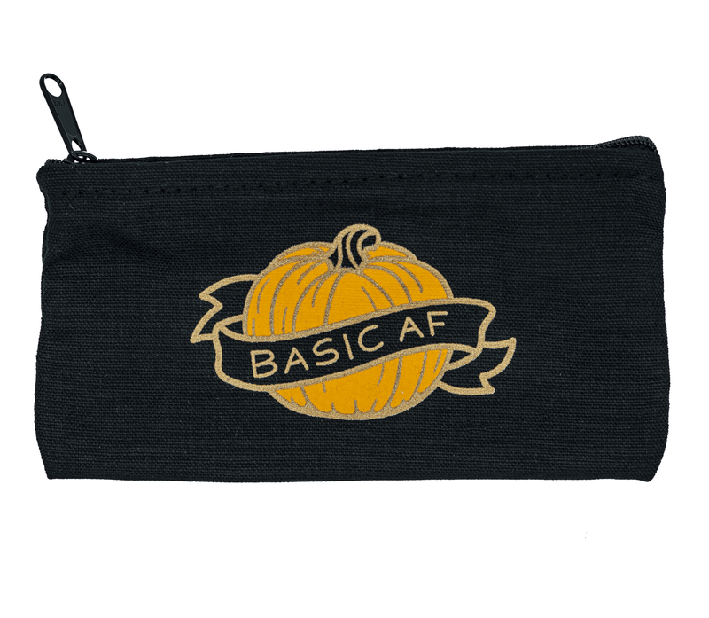 Basic AF Pumpkin Zip Pouch