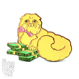 Give Me Your Money Cat Pin - "Beatrix"