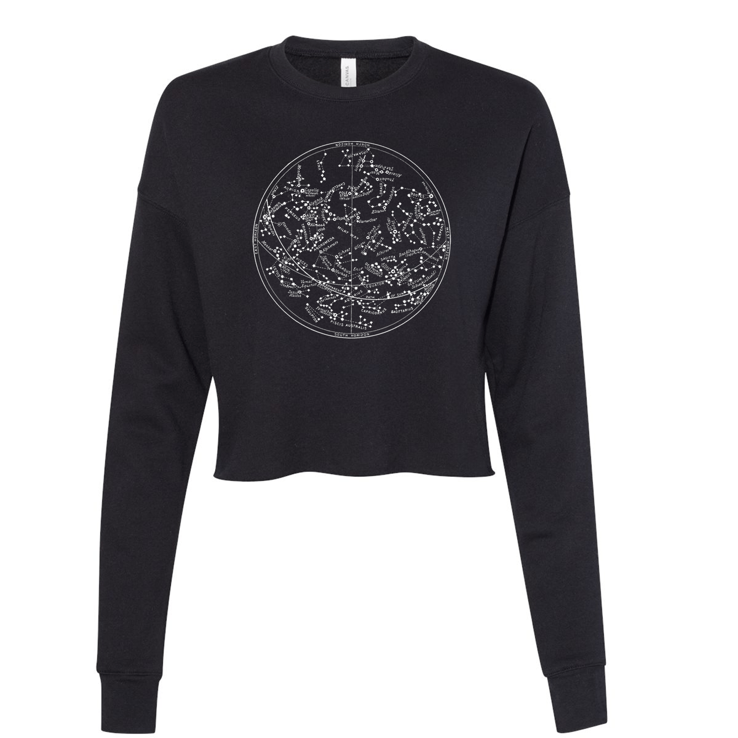 Constellations Glowing Longsleeve Crop Top