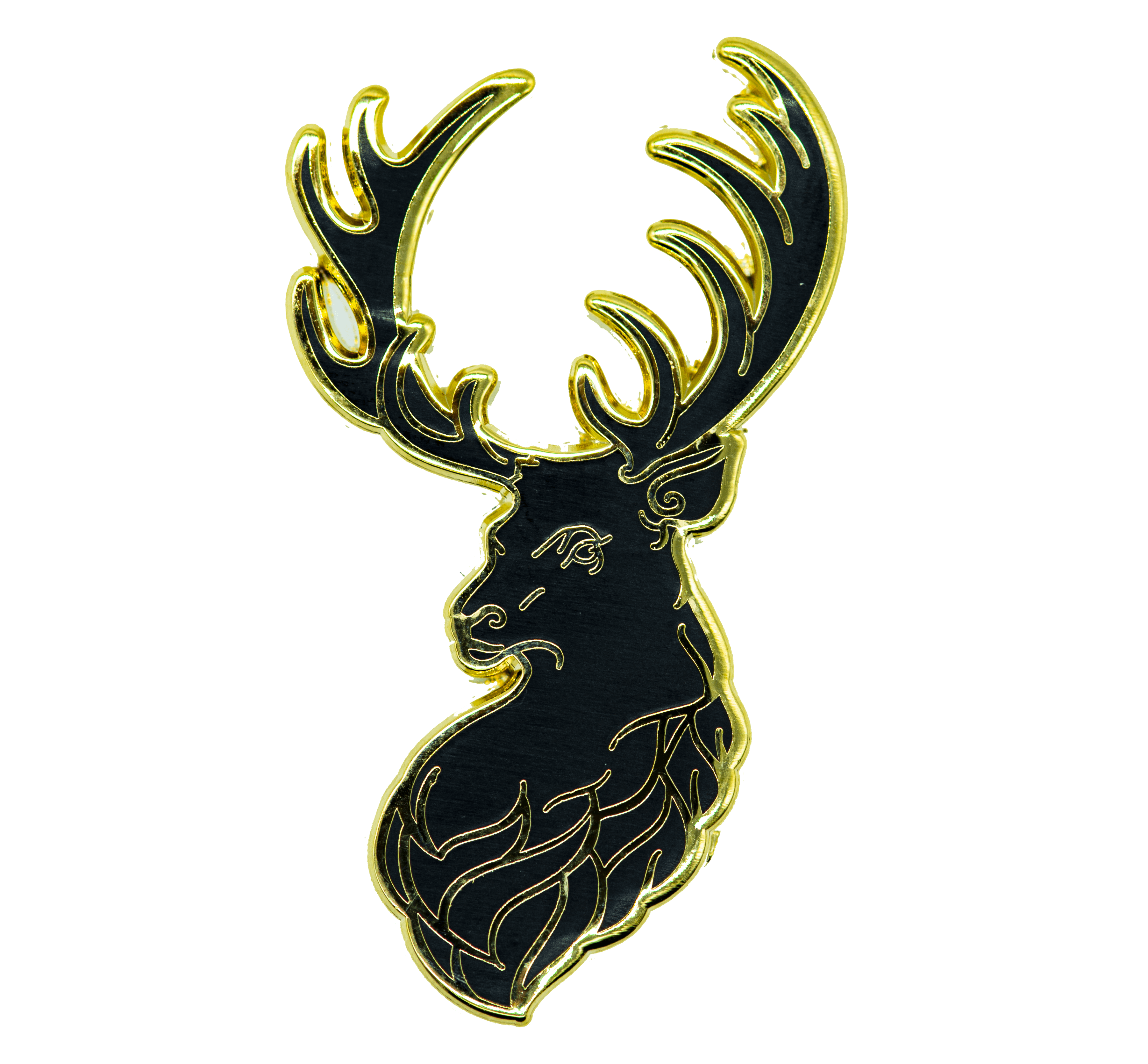 Black Stag Enamel Pin