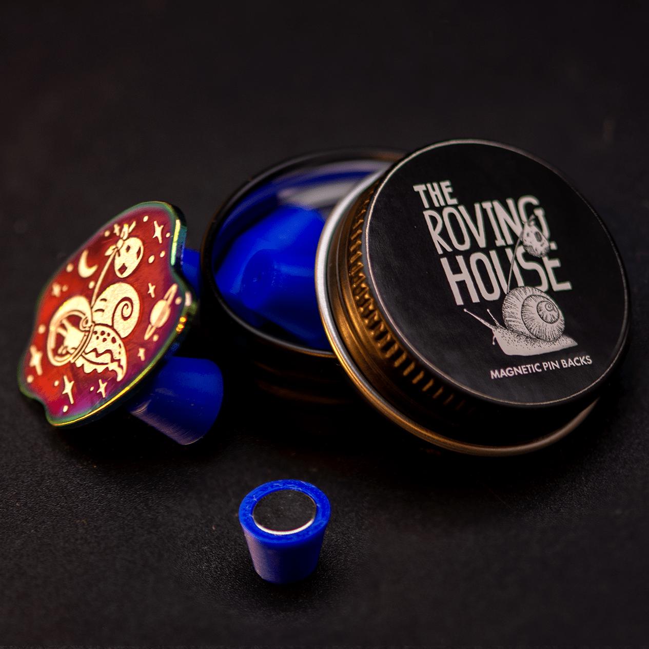 Magnetic Pin Backs by The Roving House