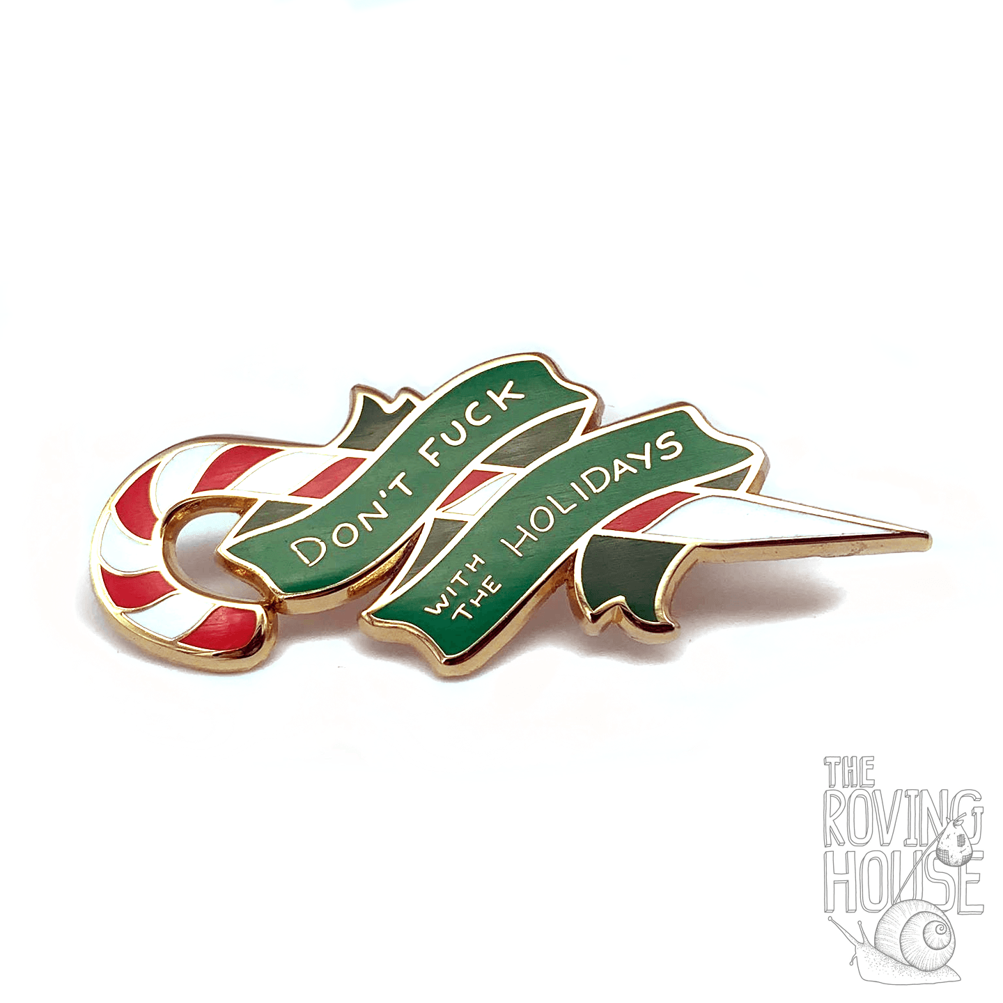 Candy Cane Enamel Pin