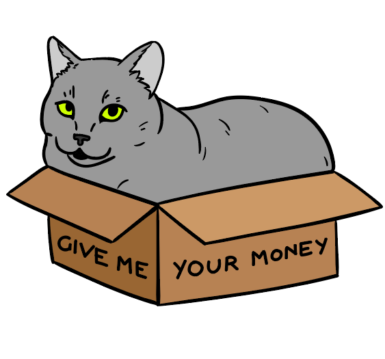 GMY$ "Dakota" Cat Box Enamel Pin