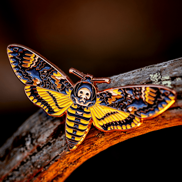 Death's Head Hawkmoth Enamel Pin by The Roving House