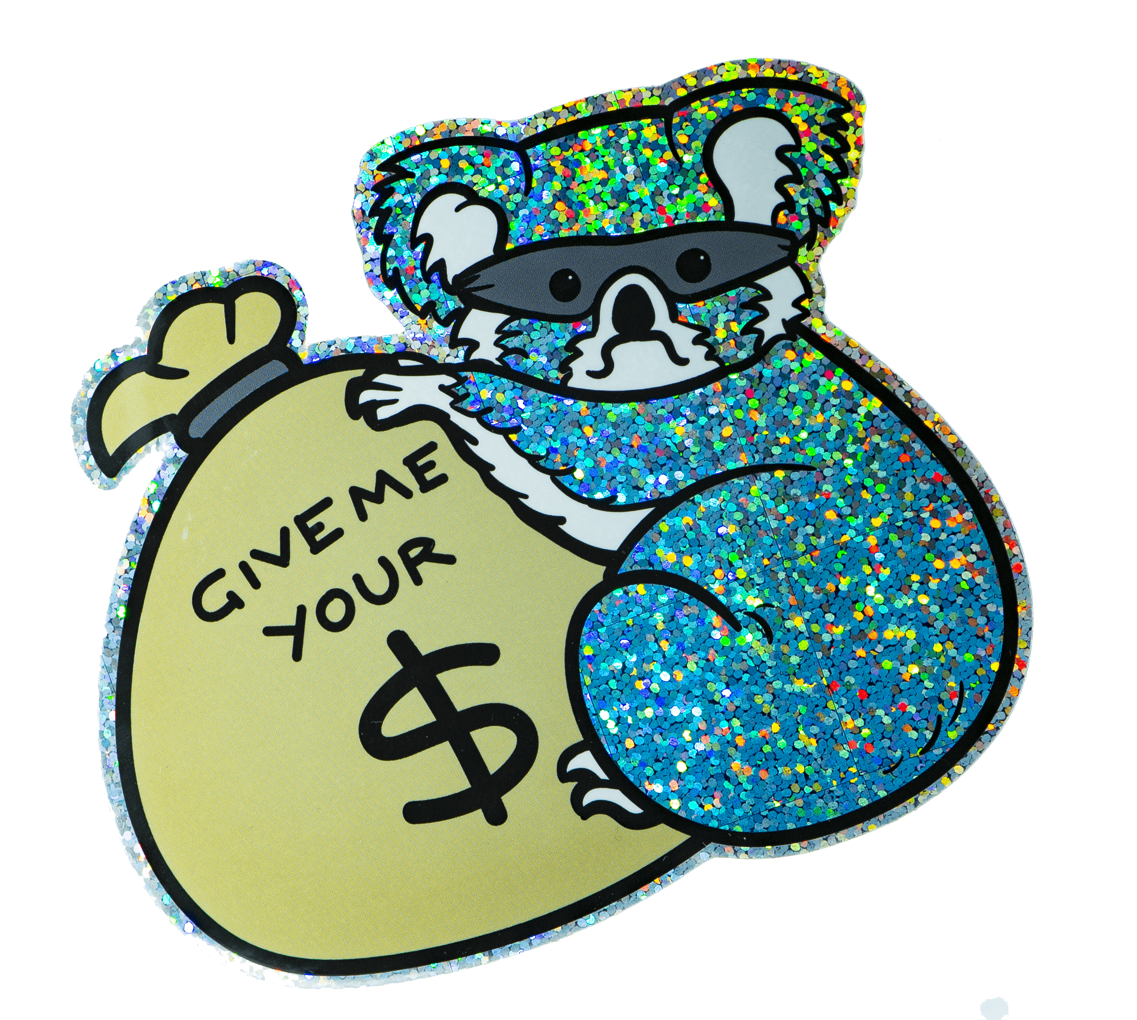 GMY$ Glitter Koala Bear Sticker