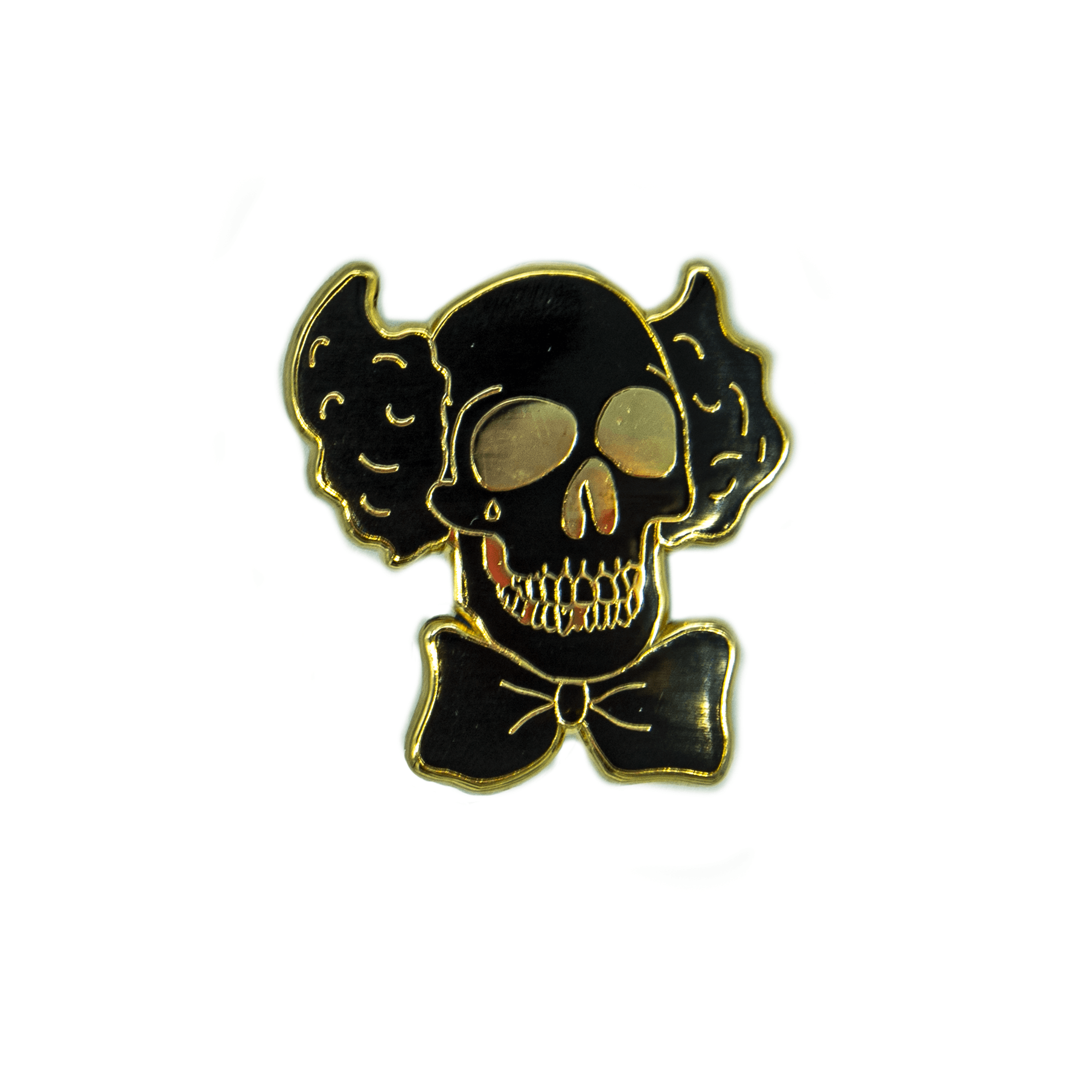 Blackout Clown Skull 3 | Gold Club Pin