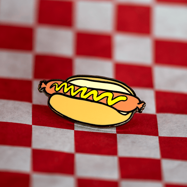 Vegan Hot Dog Pin by The Roving House