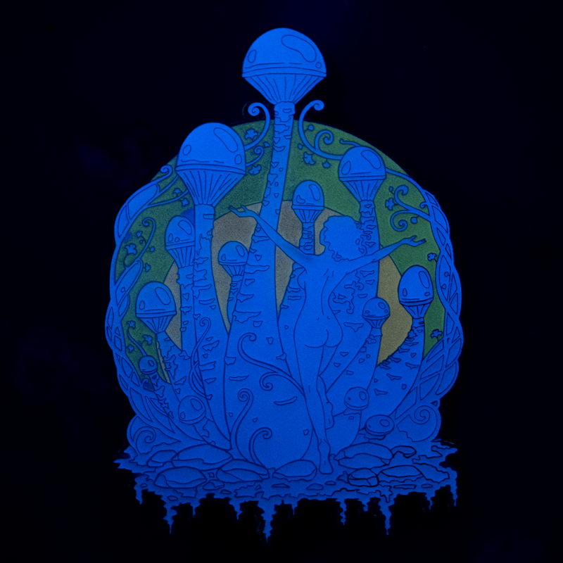 Alta Volare Mushroom Nymph Pin - "Twilight" by The Roving House