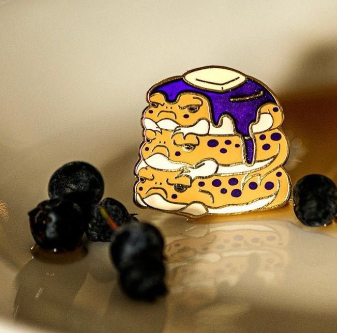 Toad Stack Pancake Pin - LE Blueberry by The Roving House