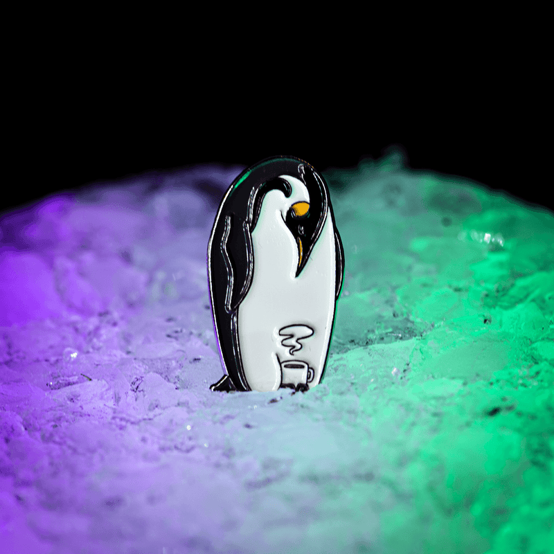 Penguin Coffee Club Pin by The Roving House