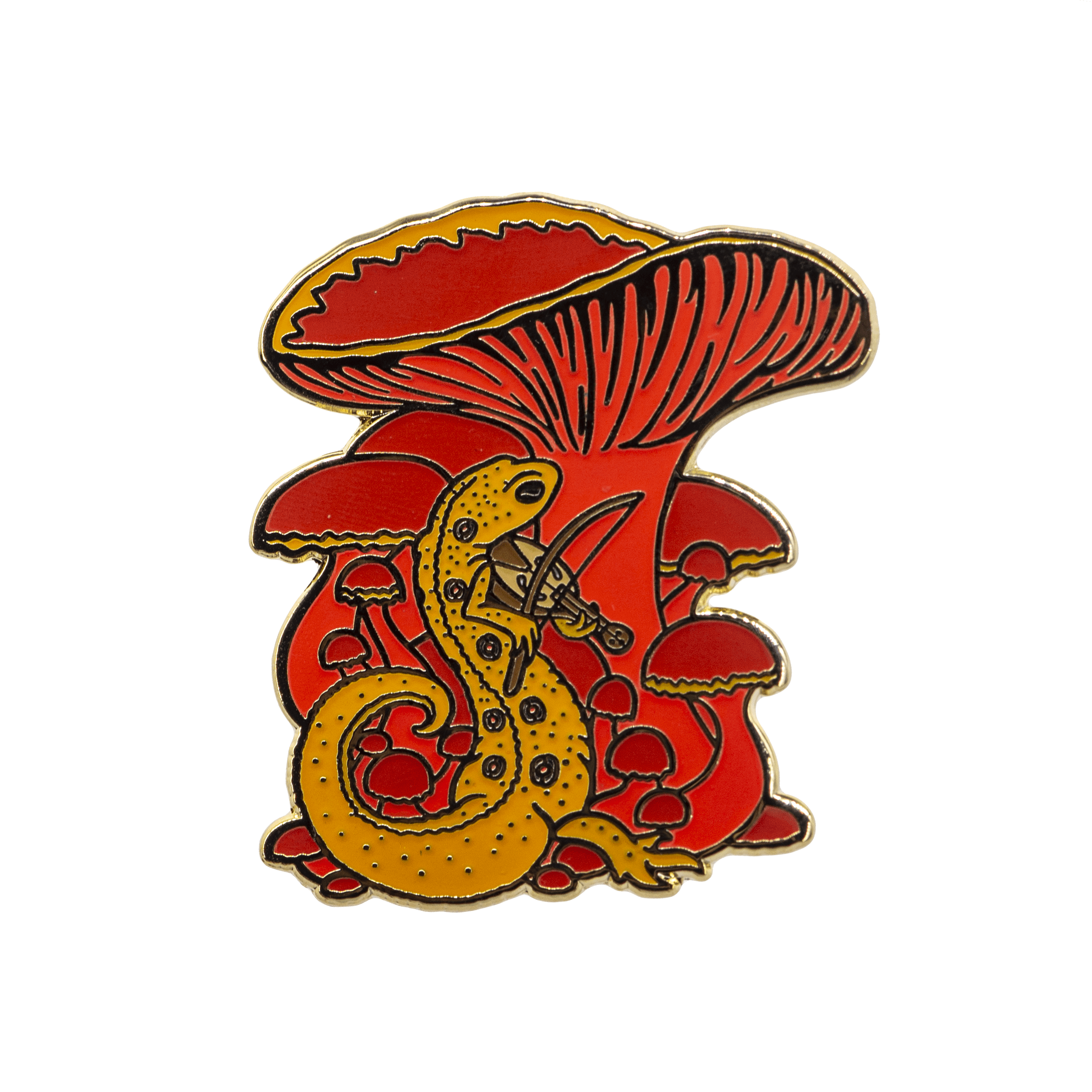 The Traveling Viellest | Red Eft Newt Enamel Pin