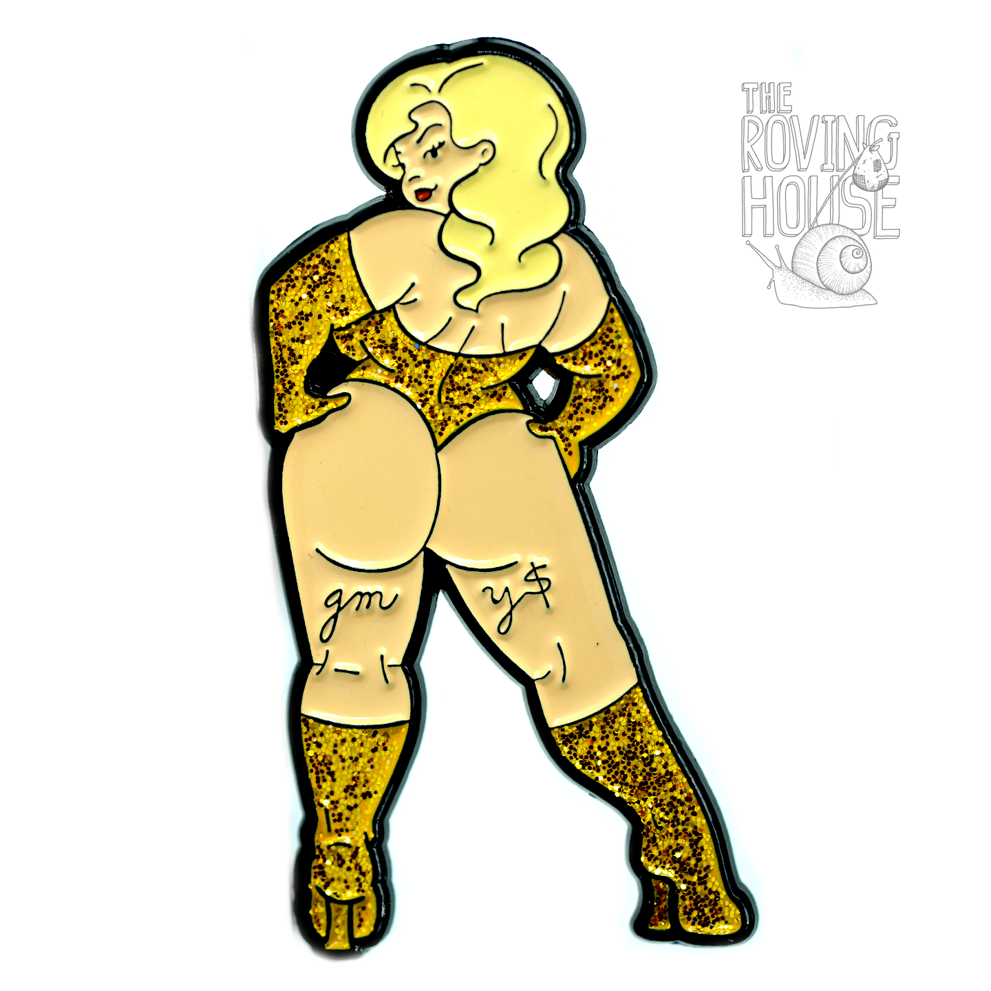 Gold pin v3 - "Joanie"