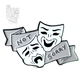 "Not Sorry" enamel pin