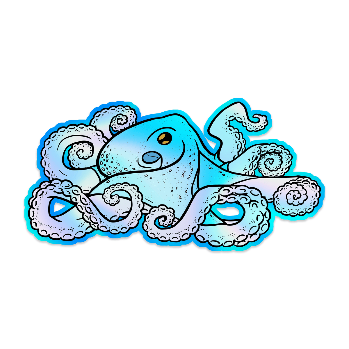 Holographic Octopus Sticker