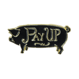 Pay-Up Pig Enamel Pin - Blackout by The Roving House