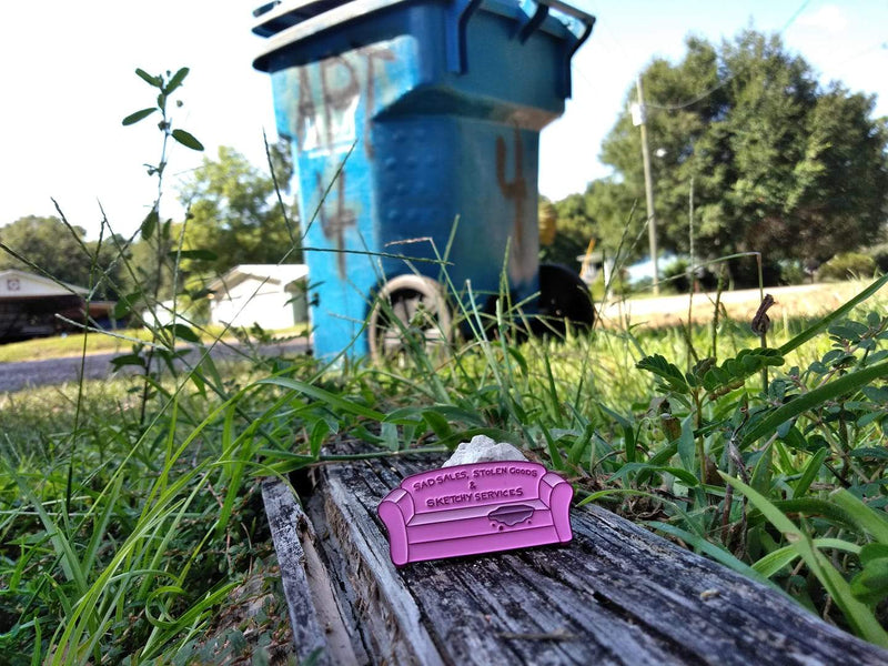 Sad Sales "Squirted Couch" Pin - Limited Edition Pink