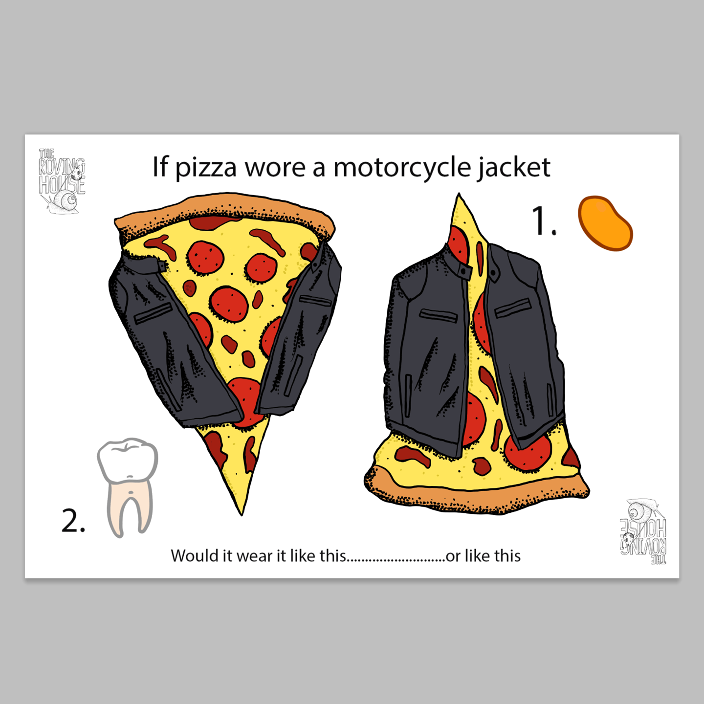 Pizza Jacket Sticker Sheet