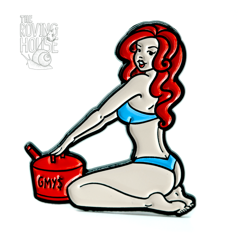 Give Me Your Money enamel pin - v7.0 "Red"