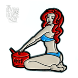 Give Me Your Money enamel pin - v7.0 "Red"