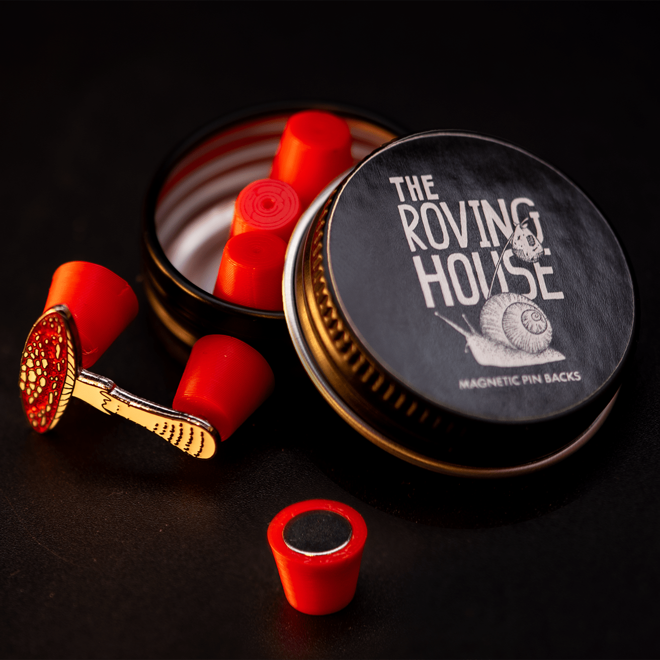 Magnetic Pin Backs by The Roving House