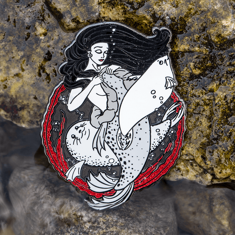 Selkie and Seals Enamel Pin - "Dulsinea" by The Roving House