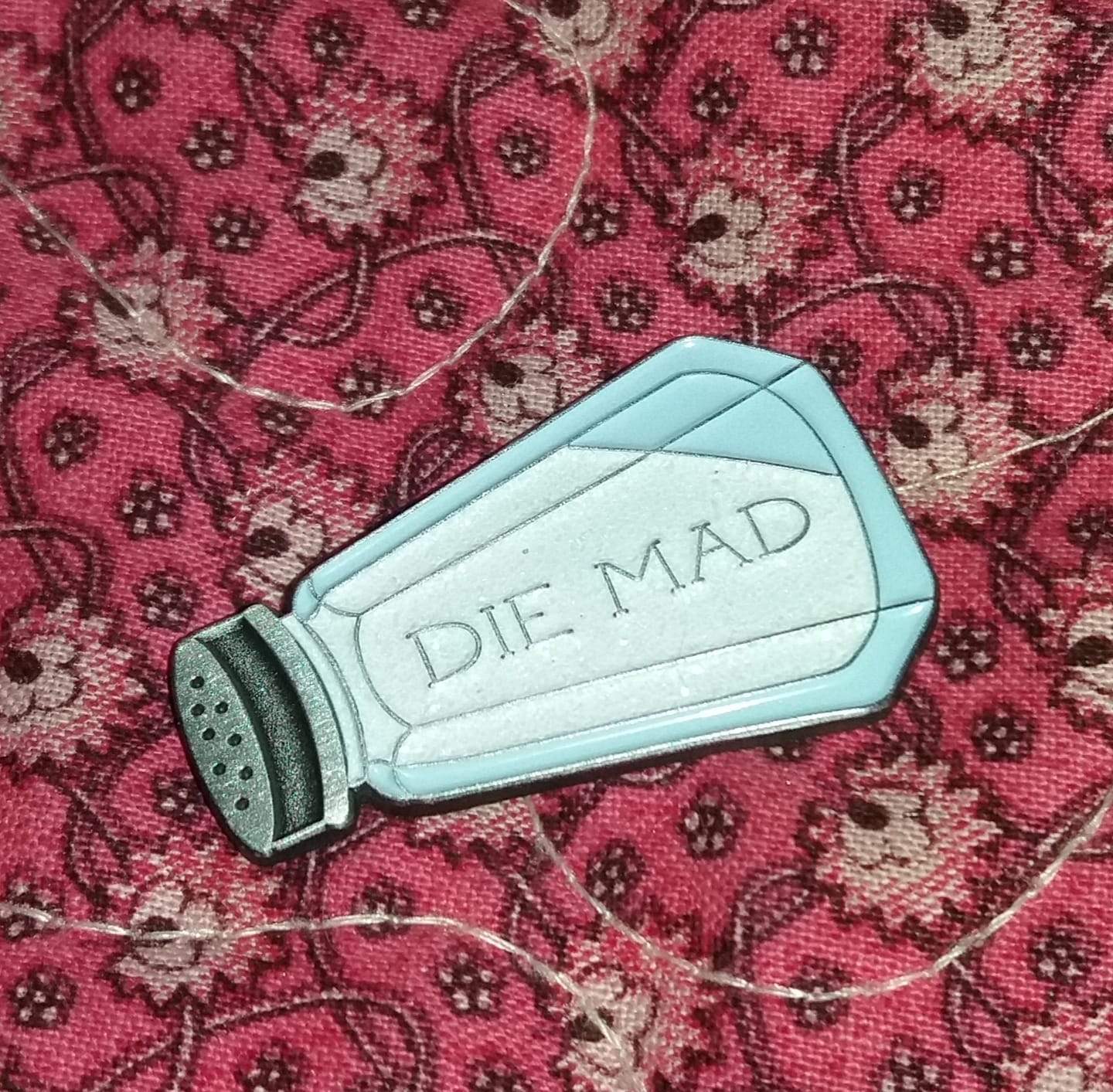 Die Mad Salt Shaker Enamel Pin