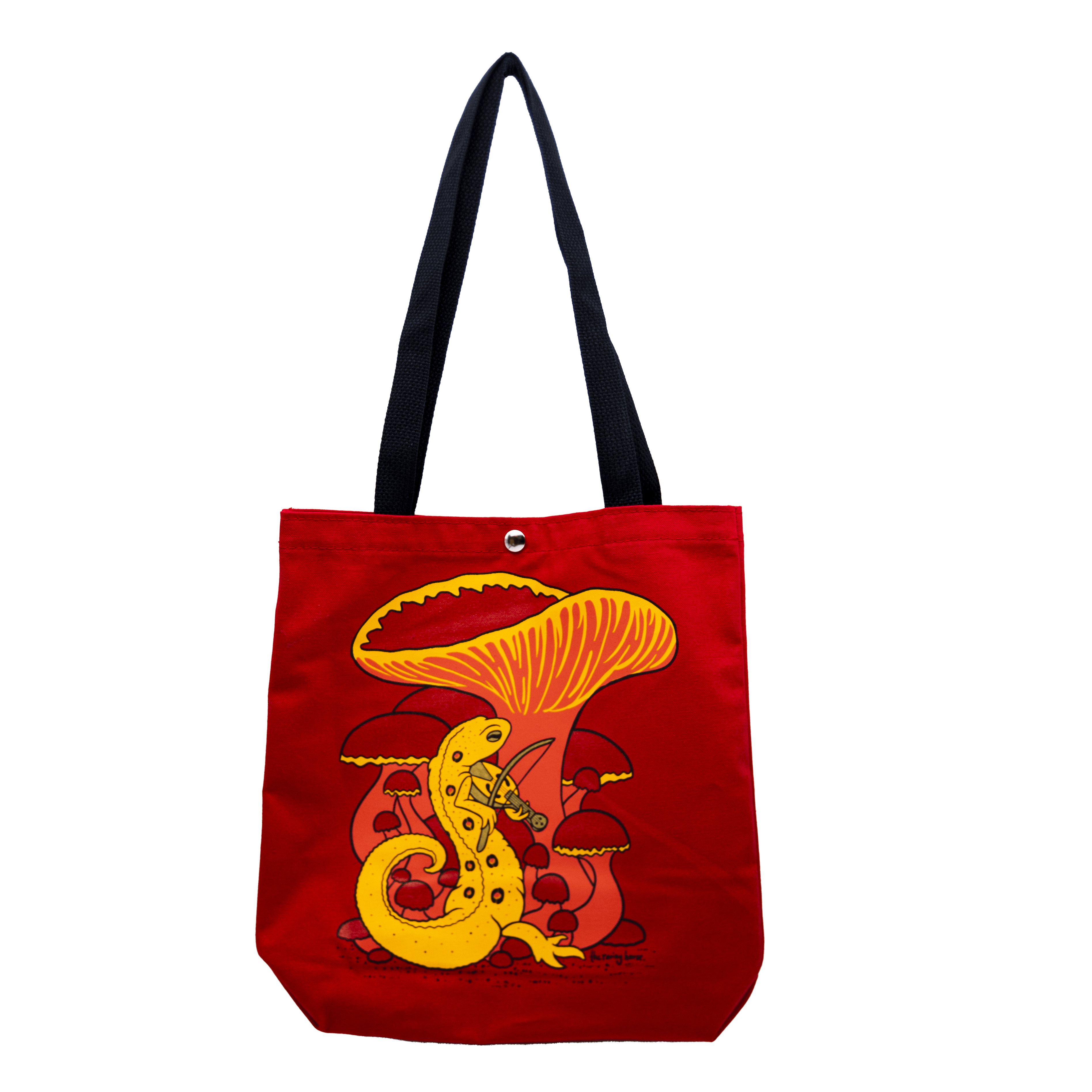 "The Viellest" Red Eft Zipper Tote (Pre-order) by The Roving House