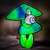 Violet Delights Mushroom & Snail Sticker by The Roving House