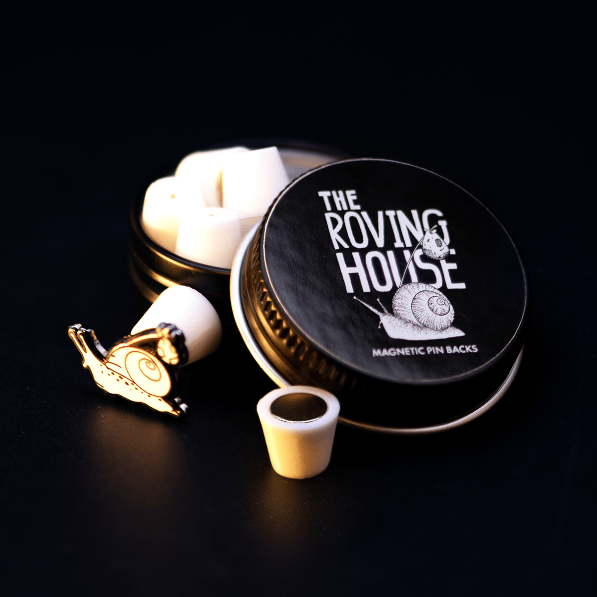 Magnetic Pin Backs by The Roving House