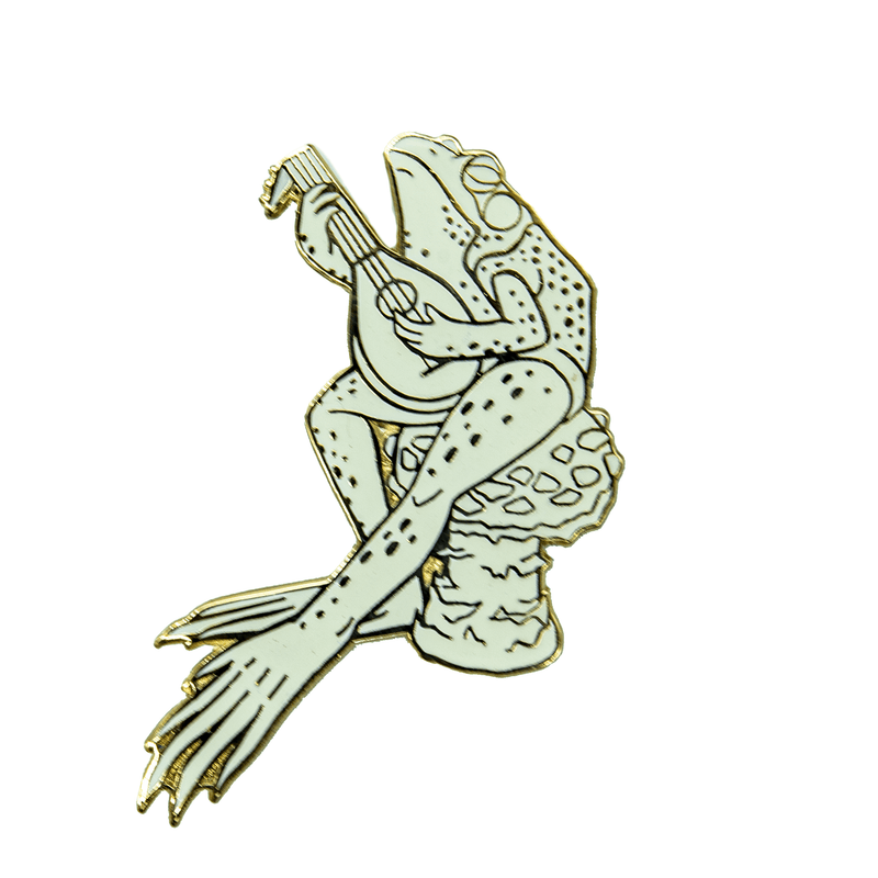 The Traveling Bard Pin - Whiteout Edition