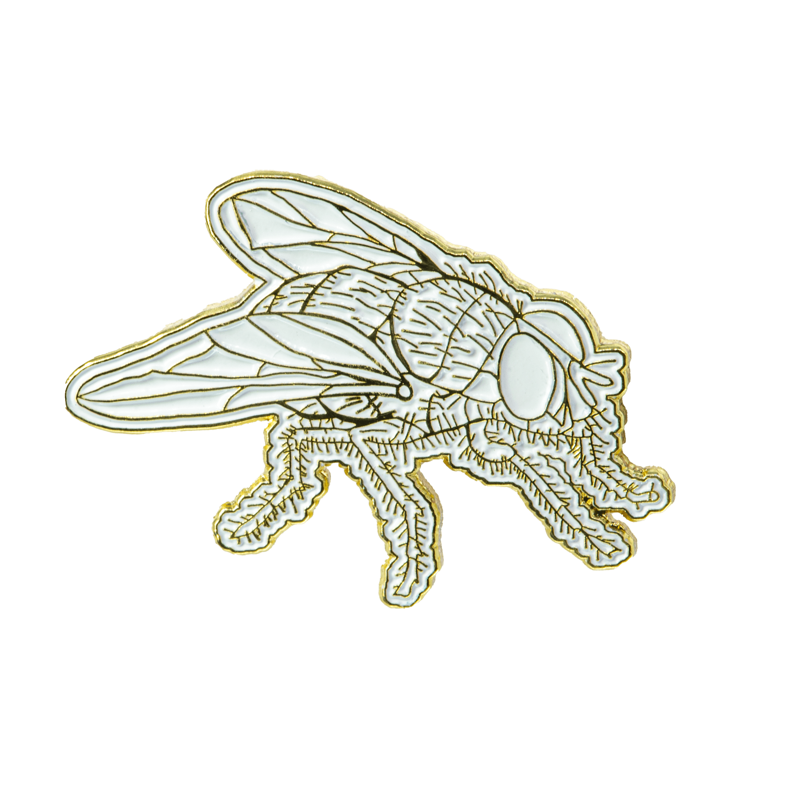 Fly Enamel Pin - Whiteout by The Roving House